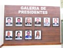 Câmara Municipal realiza cerimônia de inauguração da galeria de presidentes.